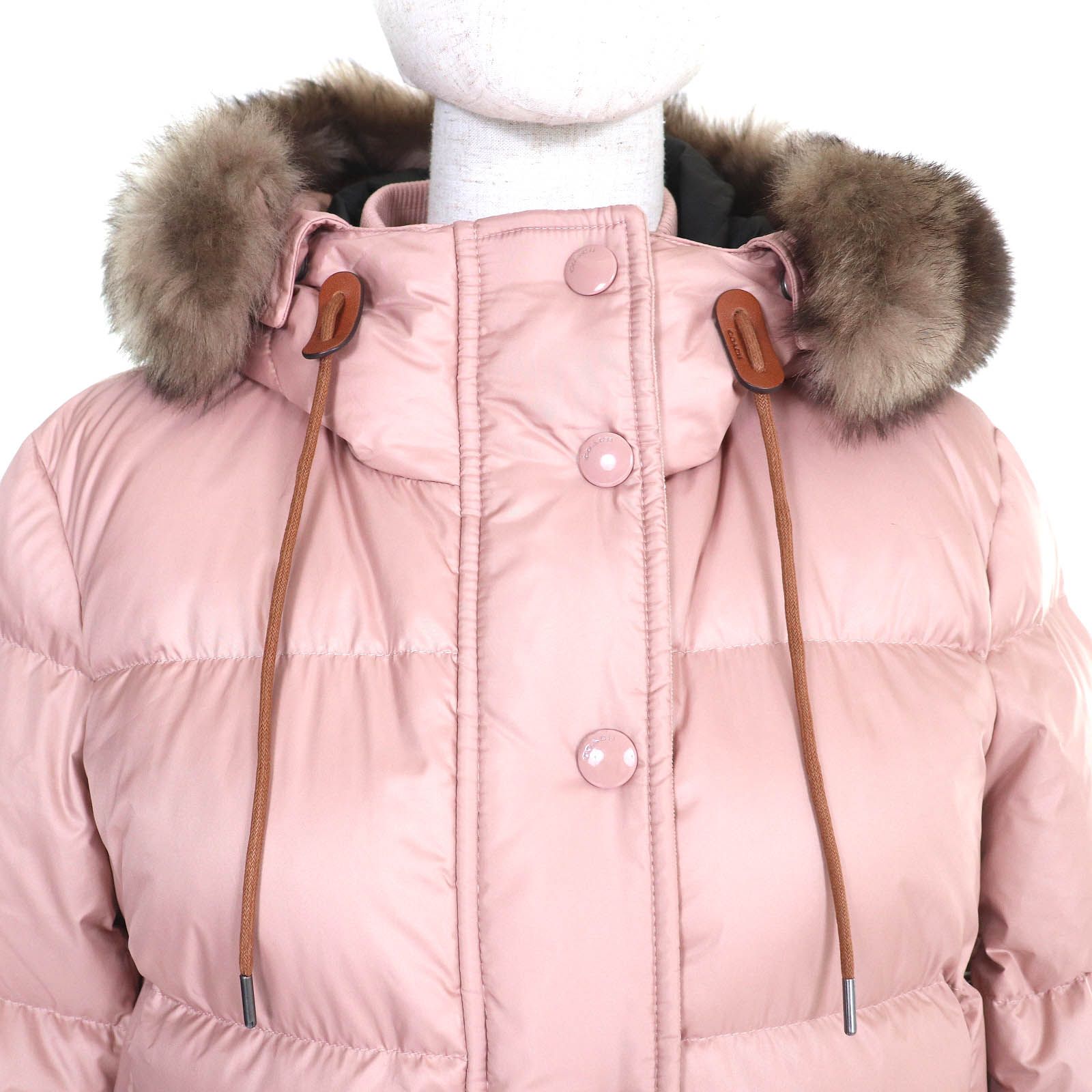 coach ダウンジャケット　ピンク 週末限定][新品] COACH コーチ ダウンジャケット ピンク - メルカリ