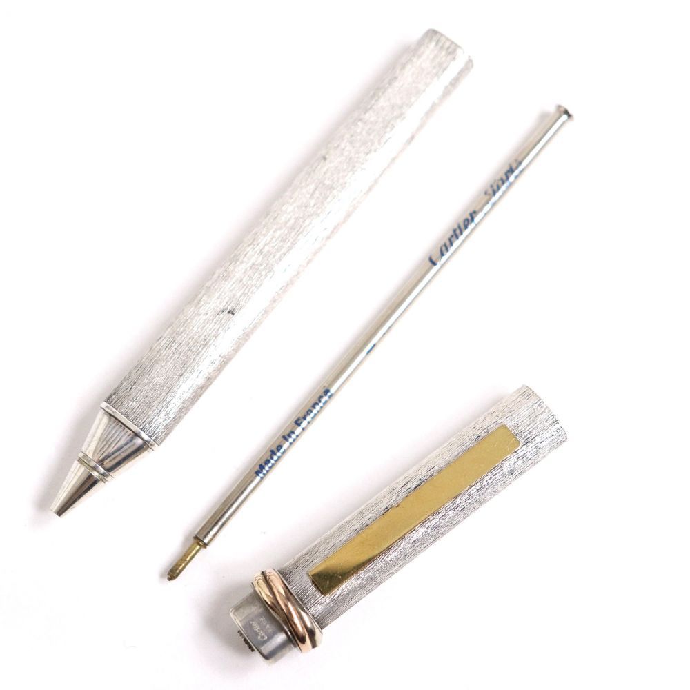 良品▽Cartier カルティエ トリニティ ビンテージ Ag925 キャップ式  