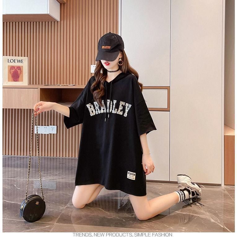 Tシャツ レディース 半袖 tシャツ カットソー トップス 夏 フード付き