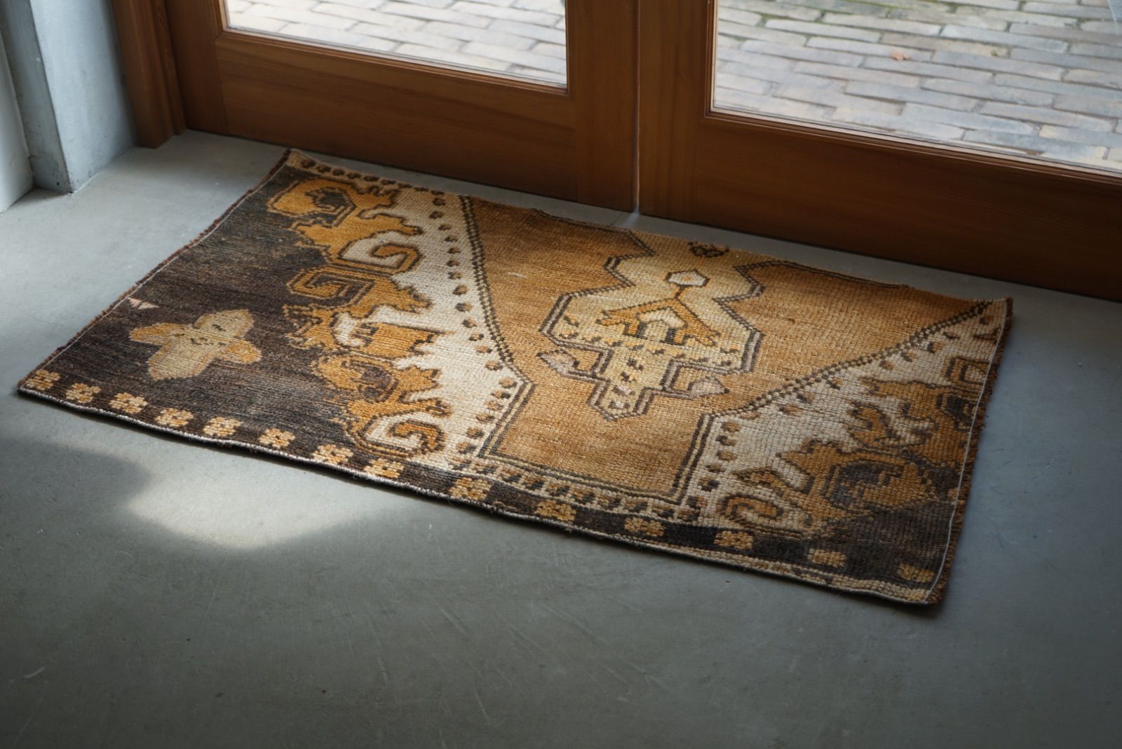 ヴィンテージラグ トルコ スモールサイズ ブラウン 106 × 57 cm No.TR25169 MARWIL-DEMENAGEMENTS_CH