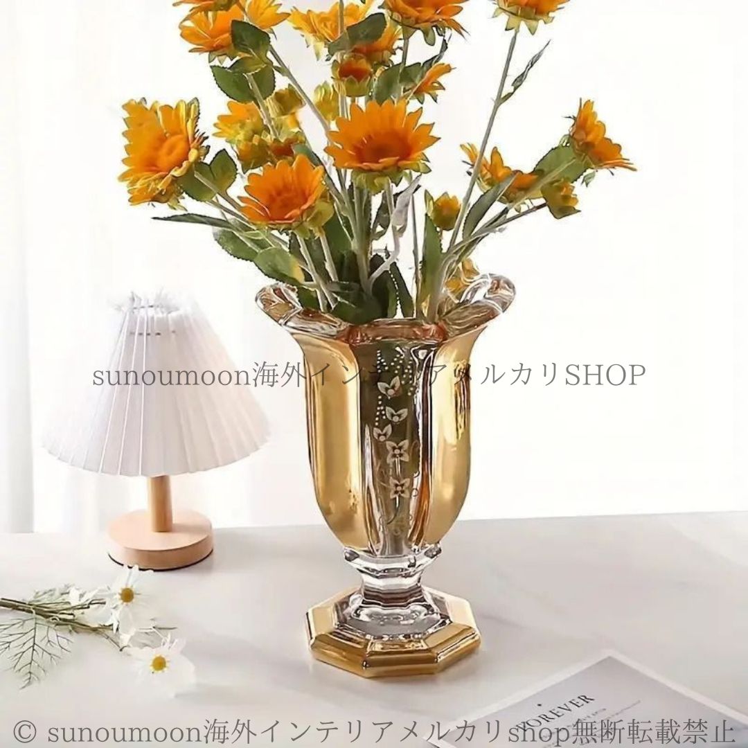 花瓶 ガラス フラワーベース 一輪挿し 花器 おしゃれ 上品 口径21.5cm フラワーベース 一輪挿し 花瓶 ガラス 花器 おしゃれ 上品 口径