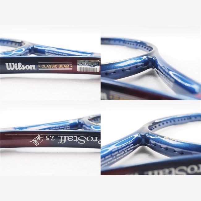中古 テニスラケット ウィルソン プロ スタッフ 7.5 110 (G3相当)WILSON Pro Staff 7.5 110 中古】ウィルソン プロ スタッフ クラッシック 110【一部