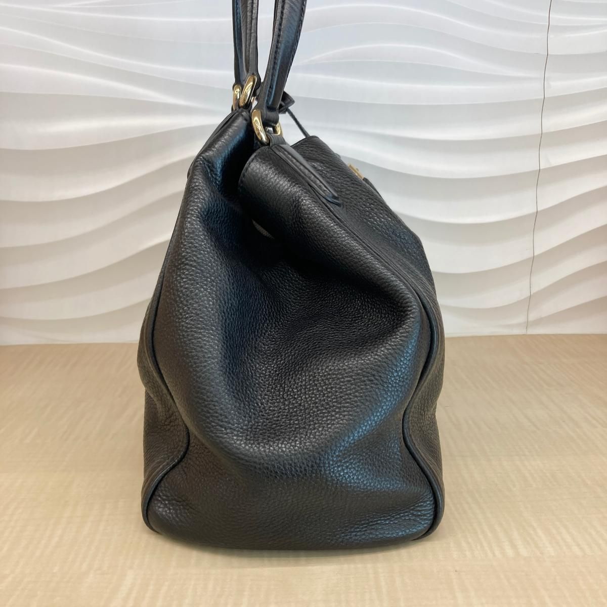 【GUCCI】ソーホー レザー スモール トートバッグ ブラック グッチ GUCCI ソーホー ショルダーバッグ レザー ブラック