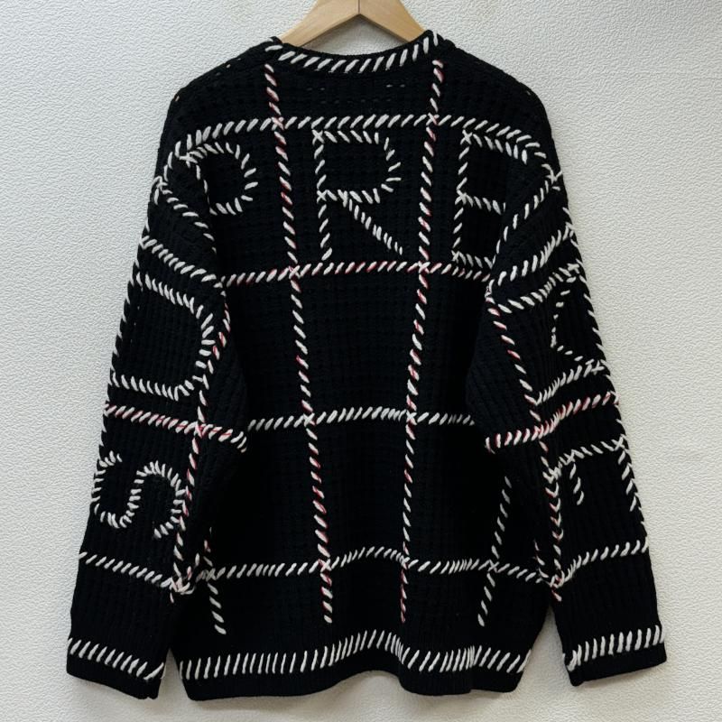 Supreme シュプリーム ニット、セーター 長袖 23SS Quilt Stitch Sweater キルト ステッチ ロゴ クルーネック -  メルカリ