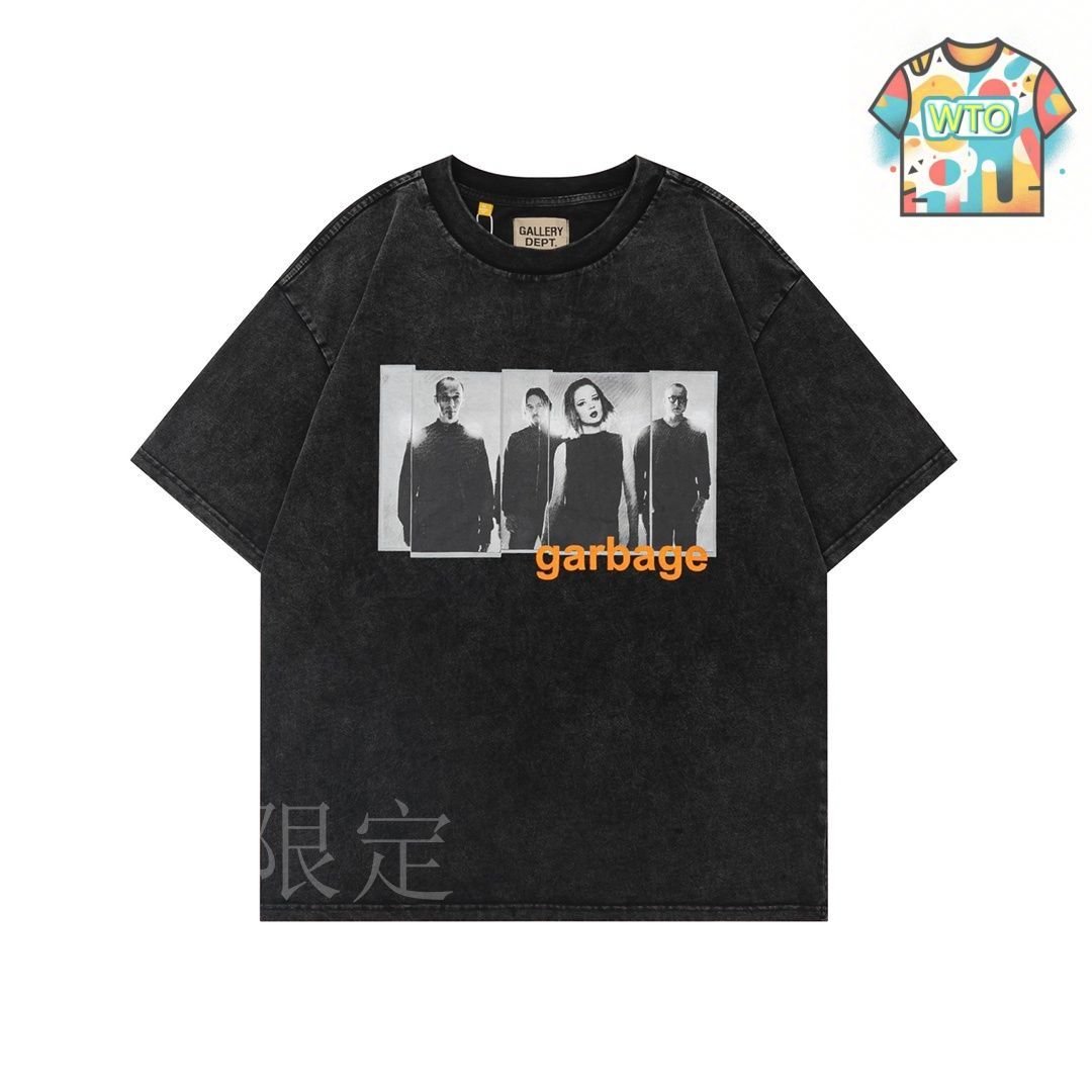 GALLERY DEPT.★Rush ダメージ加工 半袖Tシャツ 送関込み Gallery Dept. Art That Kills Logo Reversible T-Shirt