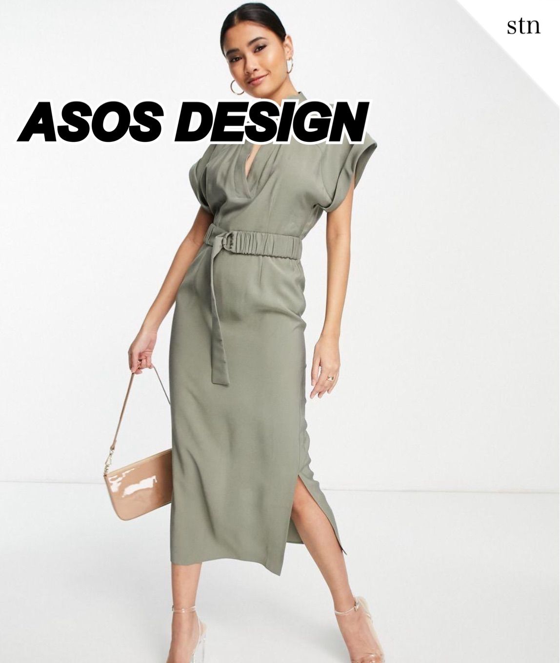 UK8〗ASOS♡エンブロイダリーミディペンシルドレス - ロングワンピース