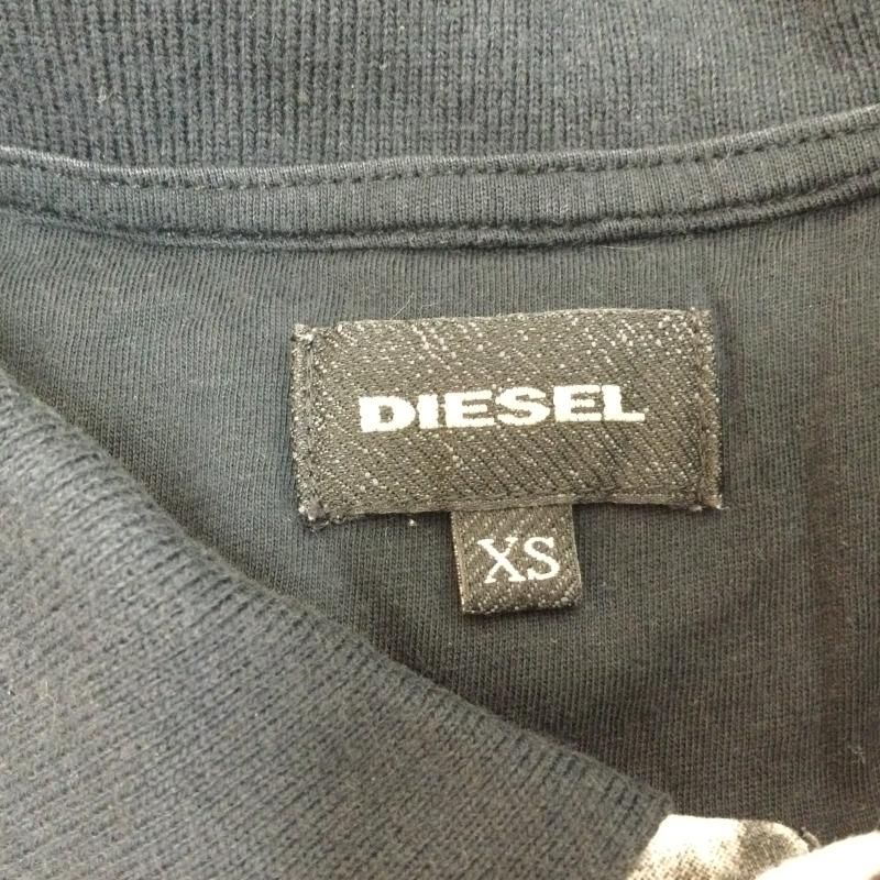 DIESEL ディーゼル ポロシャツ 半袖 フロントプリント切替 半袖ポロシャツ