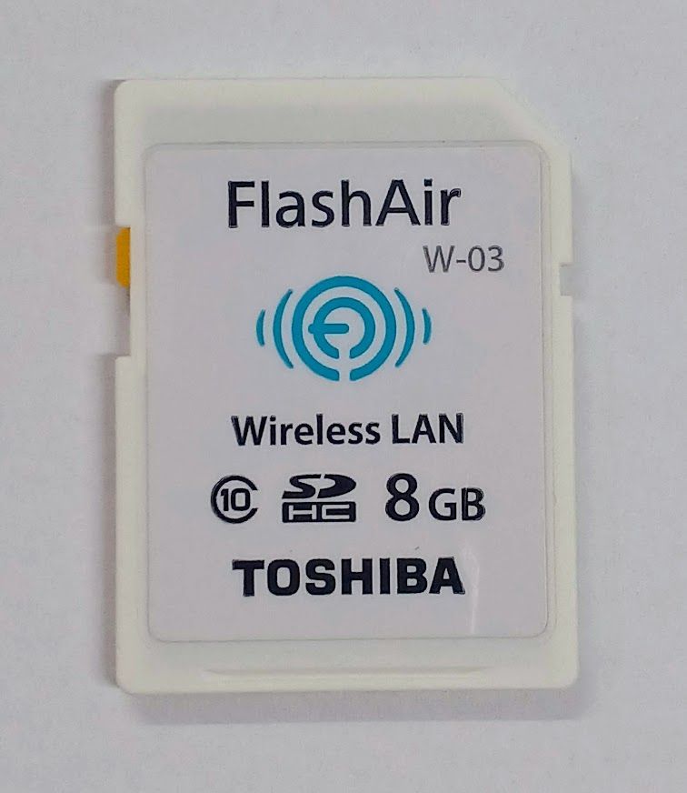 ♪TOSHIBA FlashAir W-03 8GB SDHCカード Class10 無線LAN/Wi-Fi搭載 1枚♪