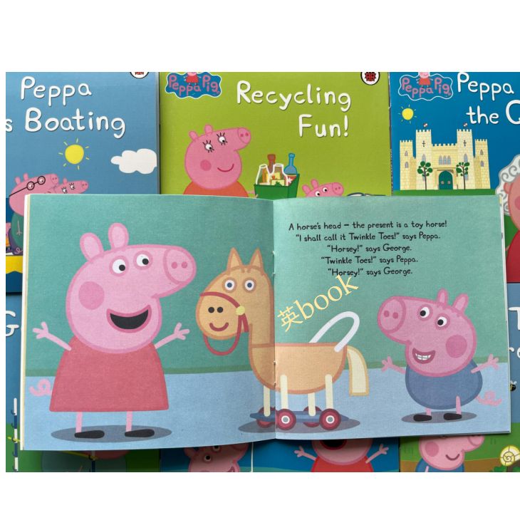 Peppa Pig ペッパピッグ 漫画版シリーズ1 絵本2冊全冊音源付動画付