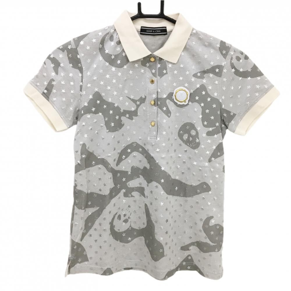 ゴルフレディース迷彩柄ポロシャツ グレー V12 - coco 中古 ヴィ