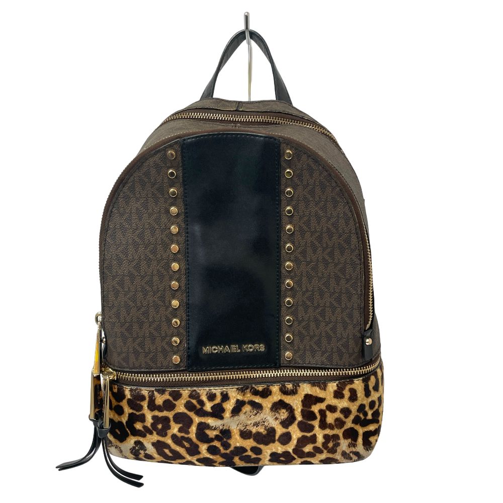 □MICHAEL KORS【マイケルコース】レオパードリュック A24-1440