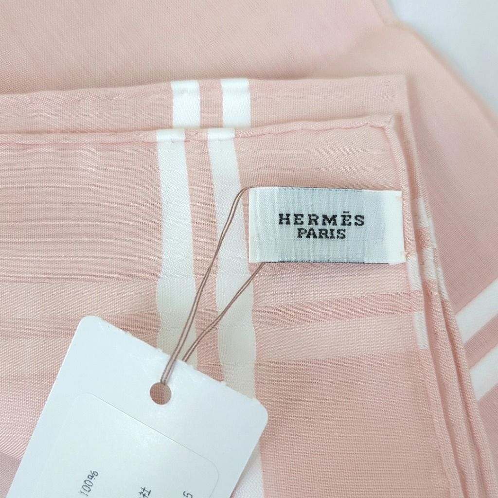 エルメス ハンカチ ハンカチーフ ブランド コットン100％ ピンク系 エルメス ハンカチ ハンカチーフ ブランド コットン100％ ピンク