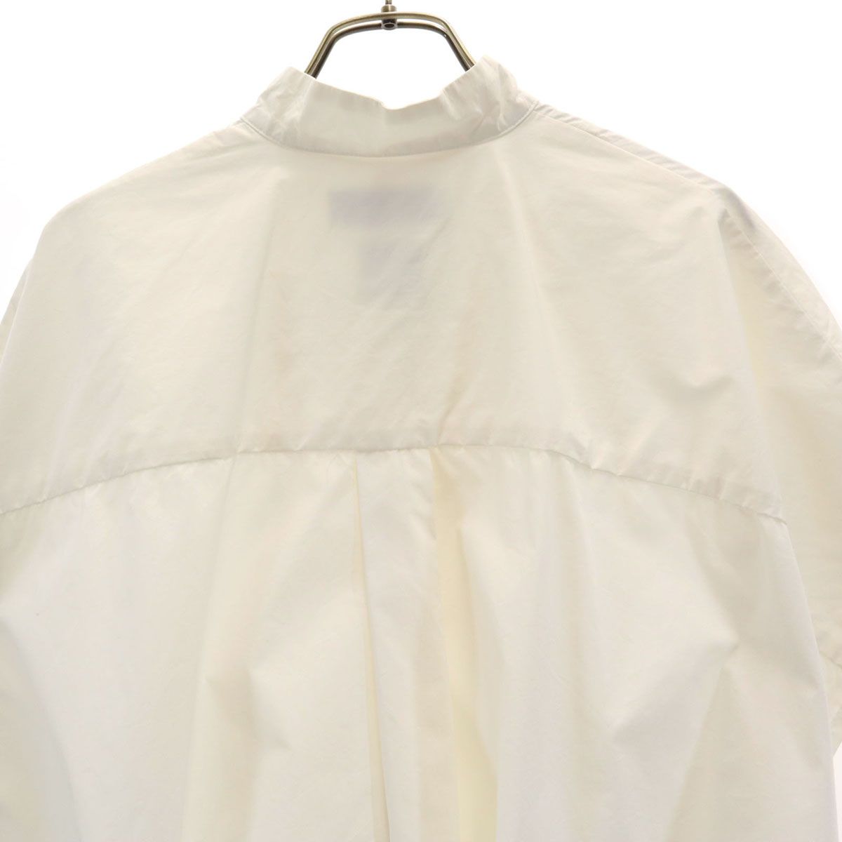 FACETASM ファセッタズム 日本製 半袖 スタンドカラー シャツ ホワイト系 レディース 古着 FACETASM ファセッタズム 日本製 半袖 スタンドカラー シャツ