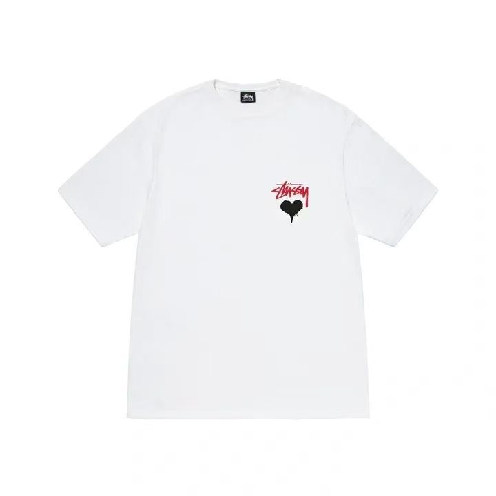ステューシー STUSSY ホワイト Tシャツ ハート Lサイズ 半袖 特価値 STUSSY（ステューシー）STOCK HEART TEE stussy タグ