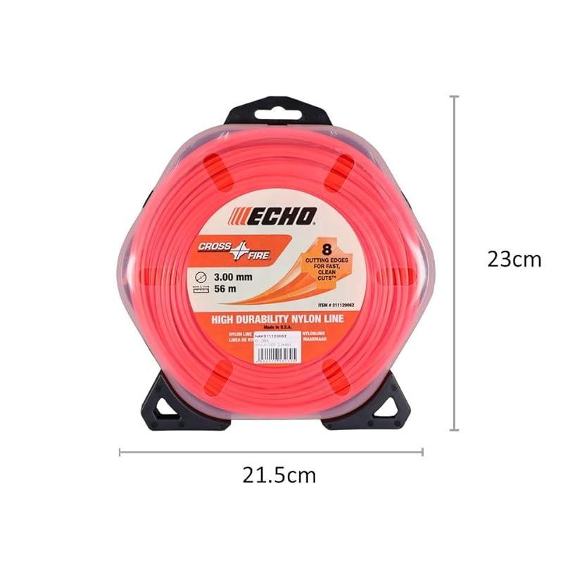  エコー ECHO ナイロンコード 草刈り機 刈払機用 角型 3.0 mm径×56 m クロスファイア 0 アクセサリー 野球