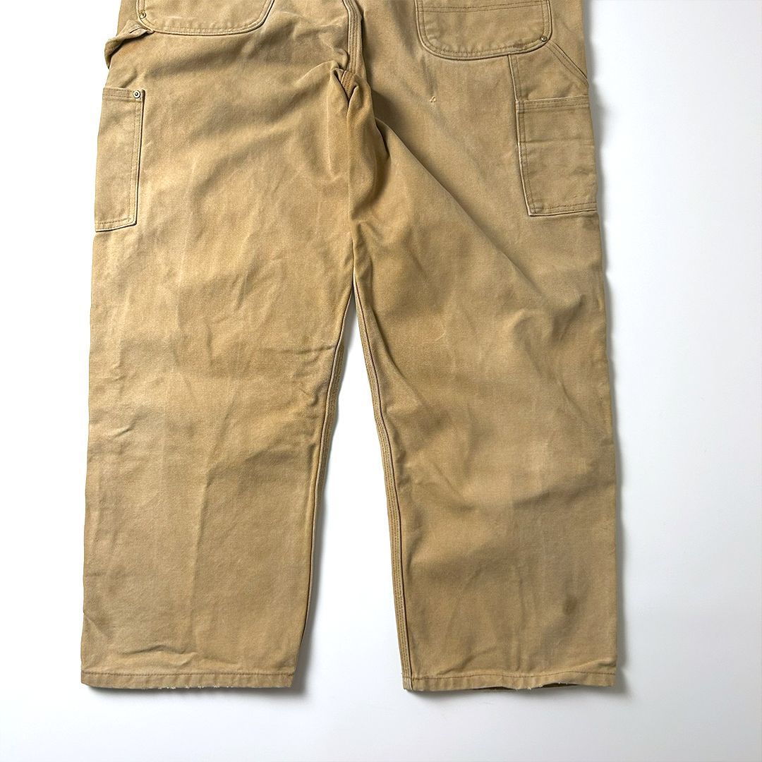 Carhartt オーバーオール W40 L30 ブラウン ダブルニー仕様