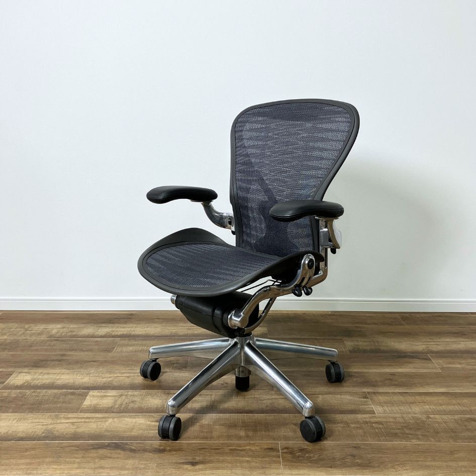 Herman Miller Aeron Chair Black Bフル ポスチャーフィット タキシードメッシュ