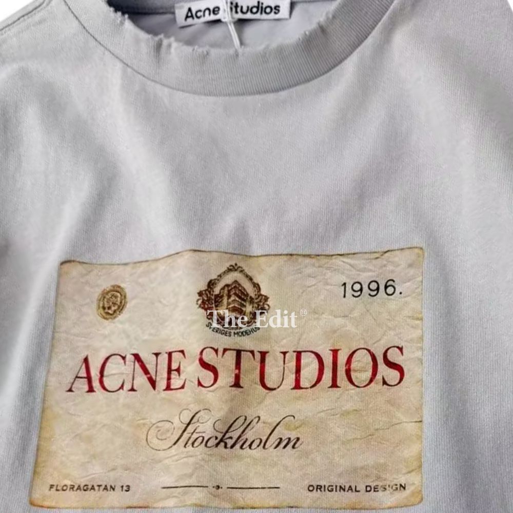 【大人気】Acne Studios エドラ ダブルU シャンパン Tシャツ ACNE STUDIOS EDRA DOUBLE U CHAMPAGNE T-SHIRT アクネ