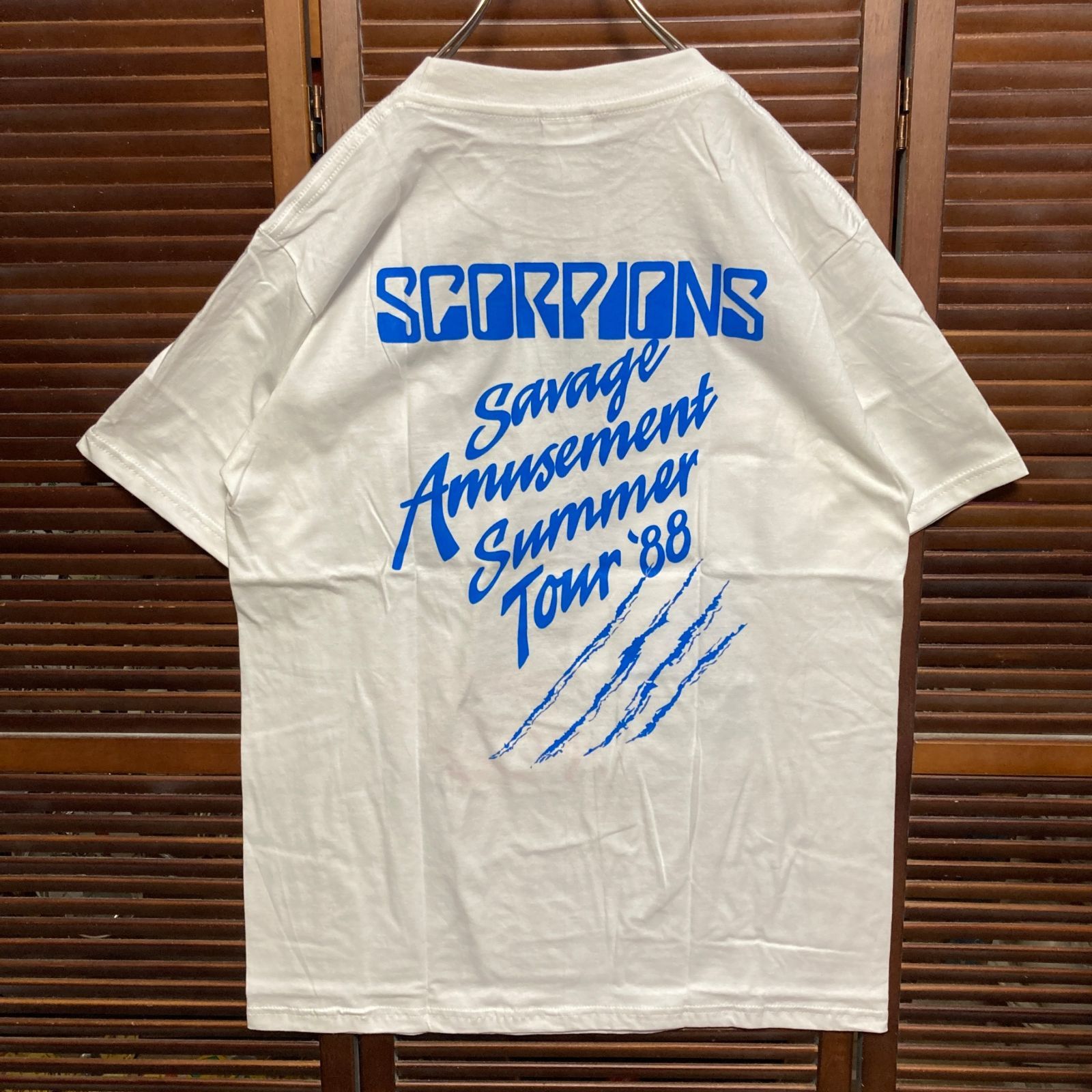 スコーピオンズ SCORPIONS 白 バンド Tシャツ tee ティーシャツ ロック
