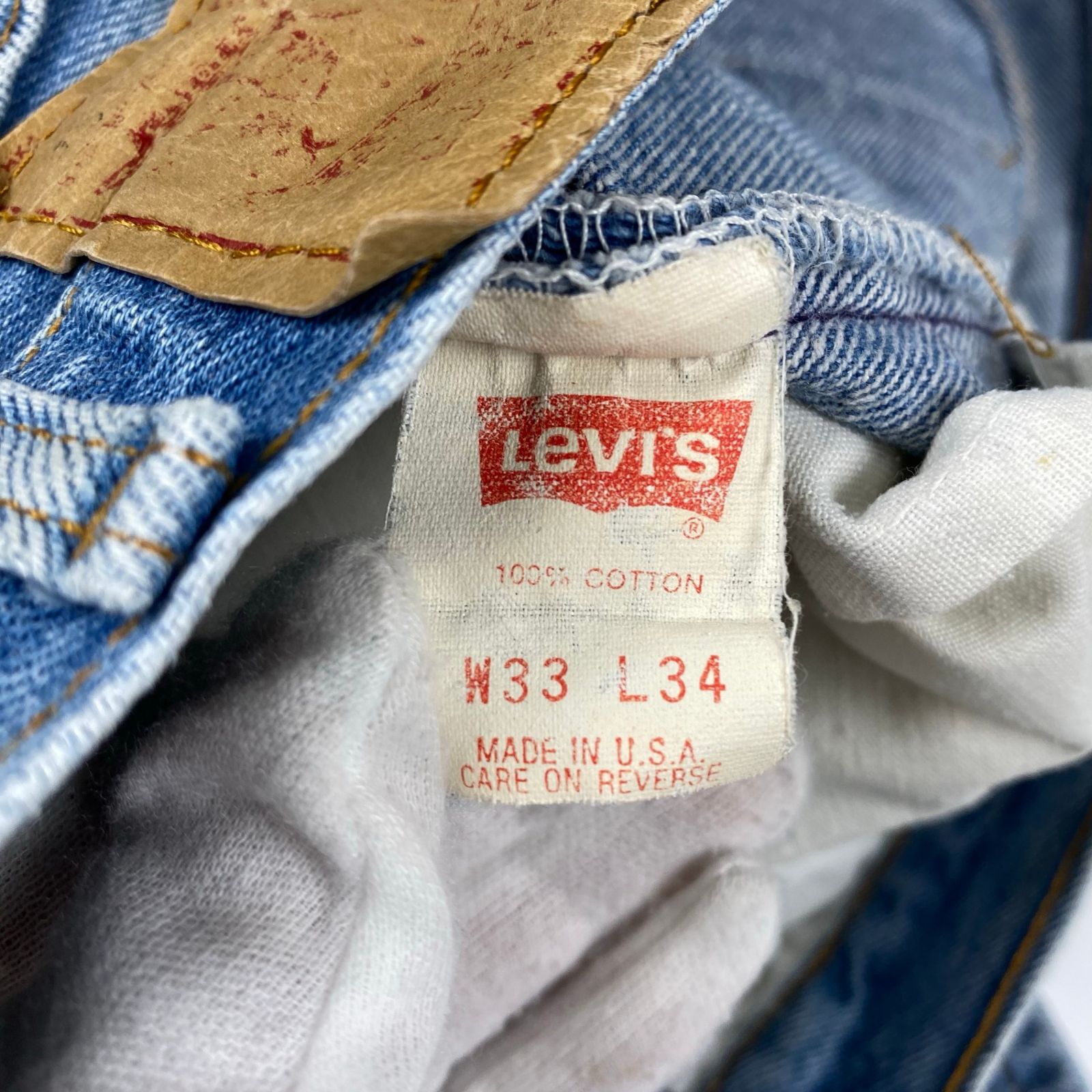Levis 80s ヴィンテージ W36 L32 アメリカ製 501 ケアタグ 【公式通販】
