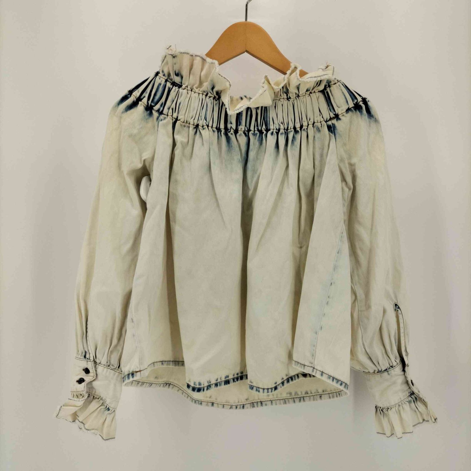 MSGM デニム　オフショルダー　トップス　サイズ40 MSGM デニム オフショルダー トップス サイズ40 - トップス