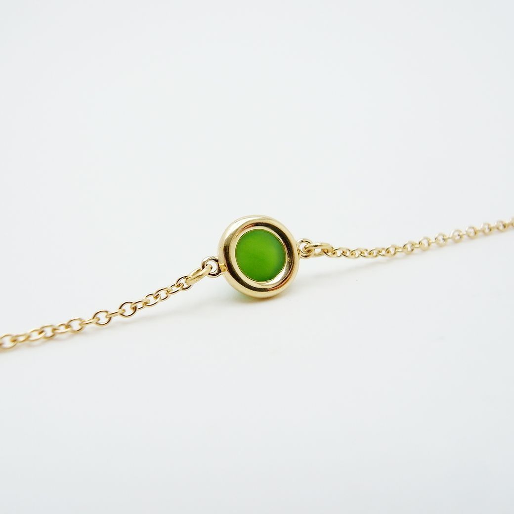 ティファニー カラー バイザヤード グリーン ジェイド ブレスレット