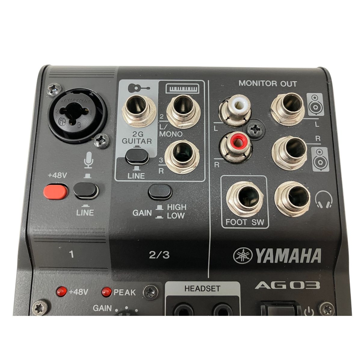 【中古品】YAMAHA AG03MK2 ブラック オーディオインターフェイス 中古品】YAMAHA AG03MK2 ブラック オーディオインターフェイス