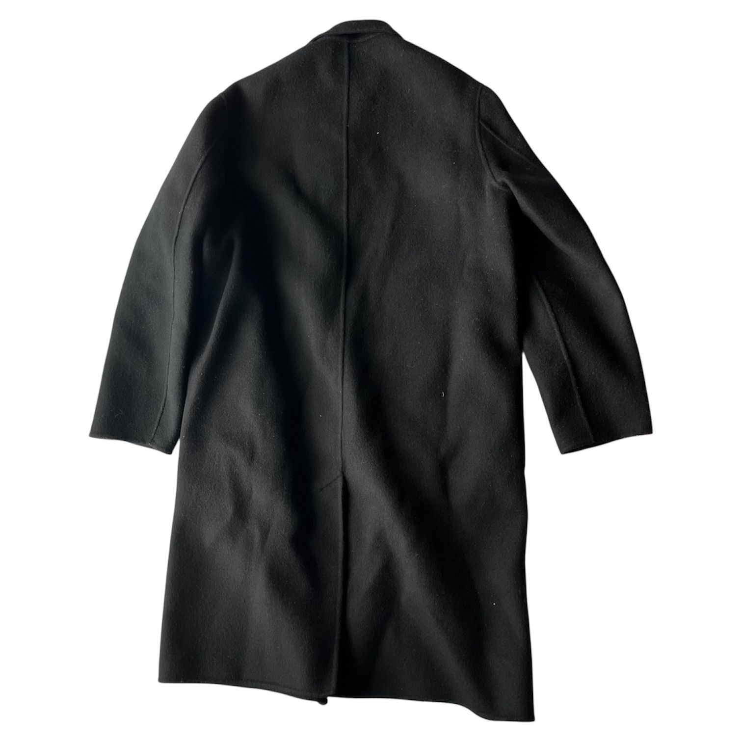 C396 ABYTS 佐藤健 A プロデュース ウール リバーコート ブラック