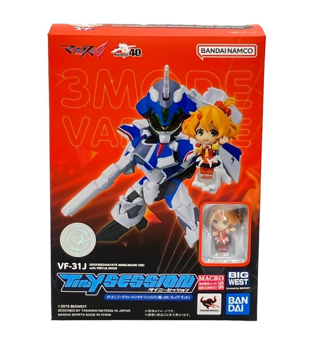 美品 フィギュア マクロスΔ VF-31J ジークフリード with フレイア・ヴィオン バンダイ