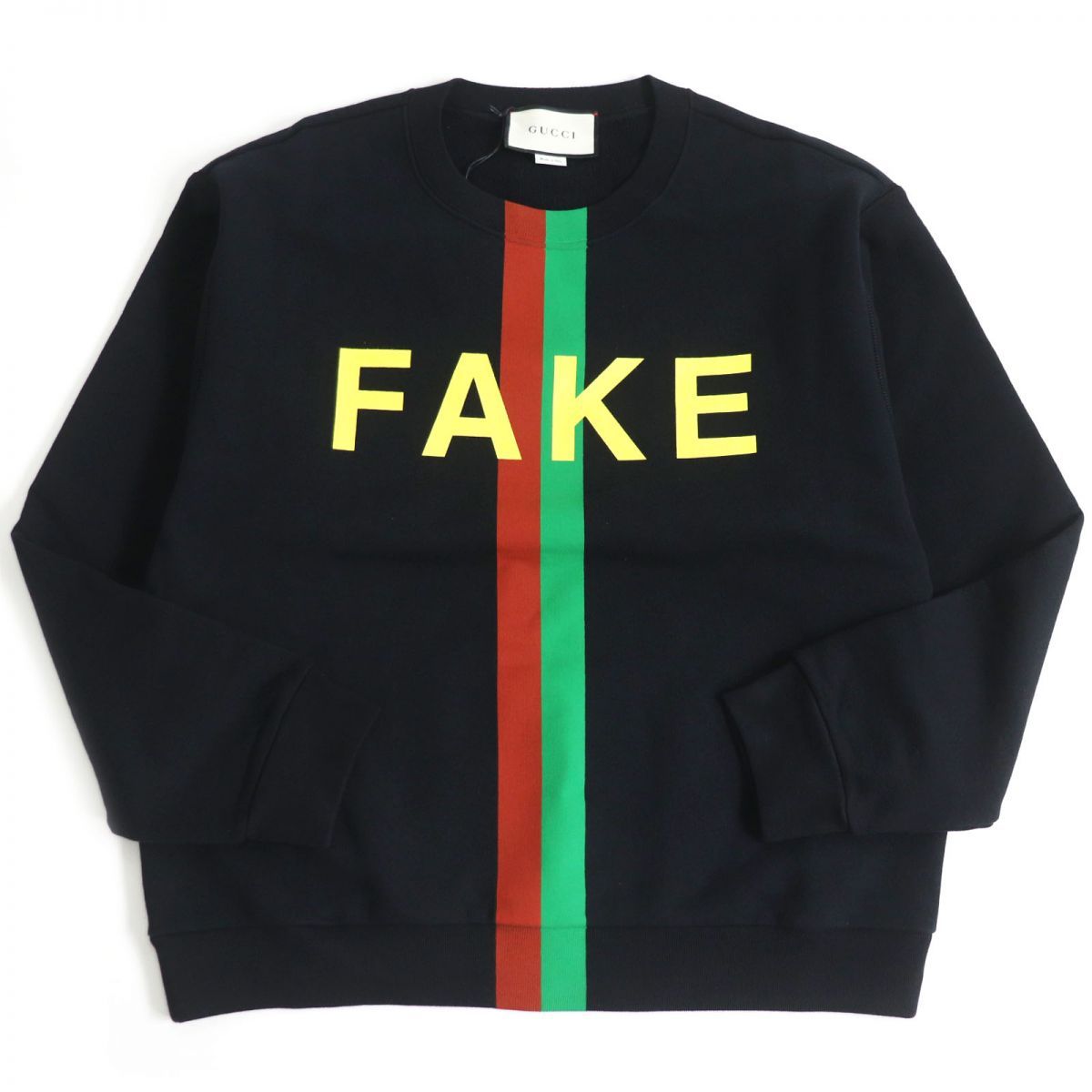 未使用品□20AW GUCCI/グッチ 635847 FAKE NOT/ウェブライン プリント