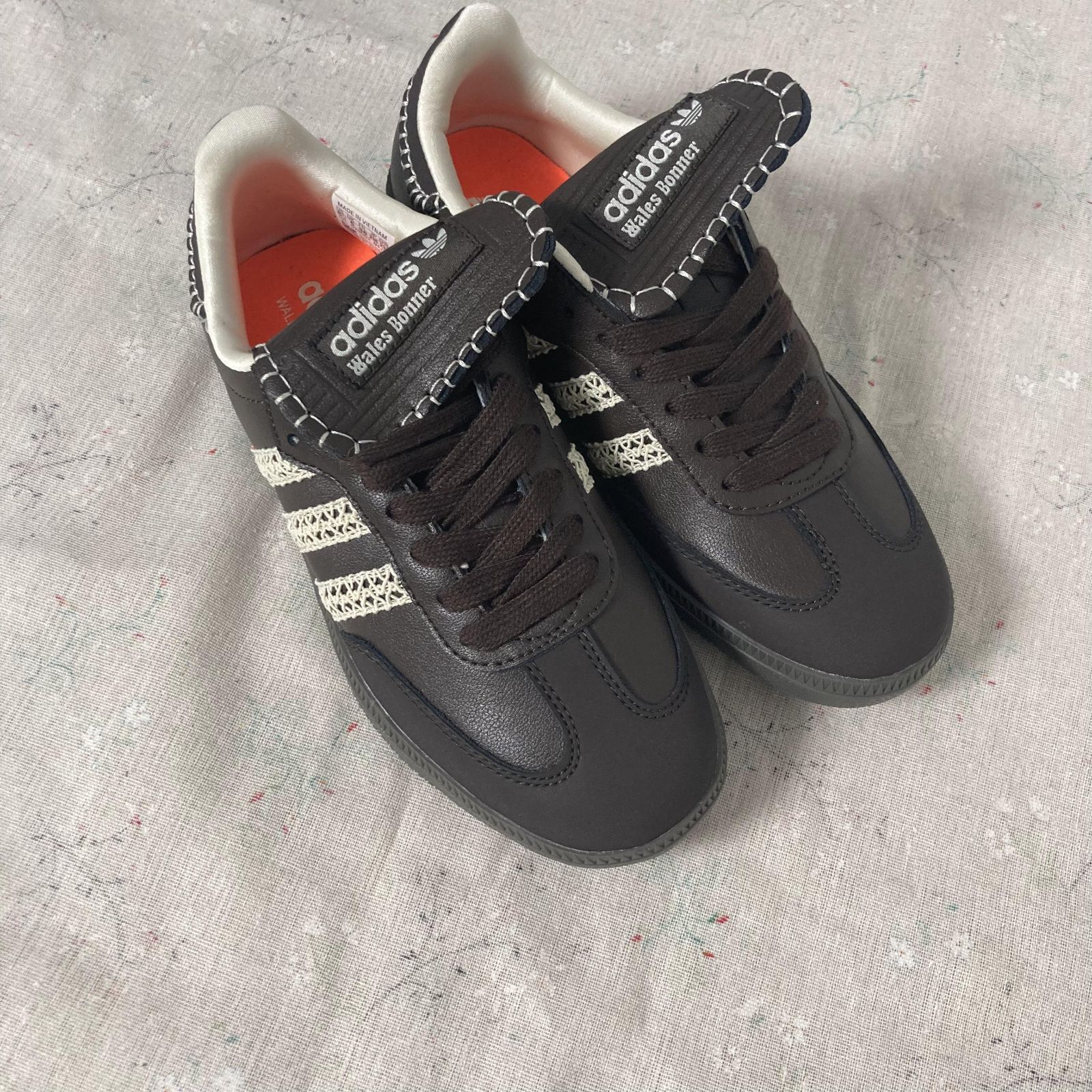 新品 Wales Bonner x adidas originals sambaブラウン スニーカー 男女兼用 FX7517