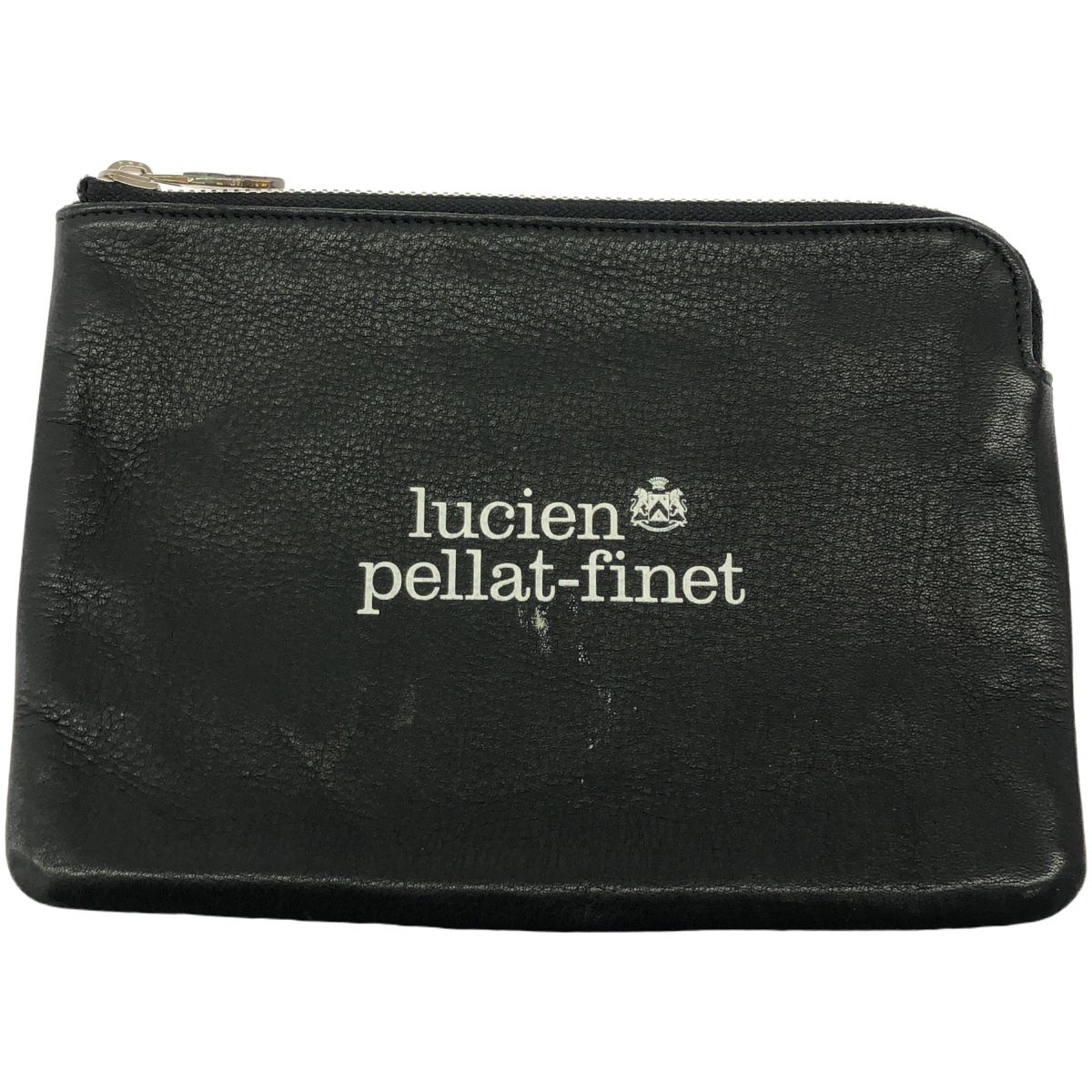 ぺラフィネ レザーポーチ lucien pellat-finet lucien pellat-finet ルシアンペラフィネ レザーポーチ ブラック