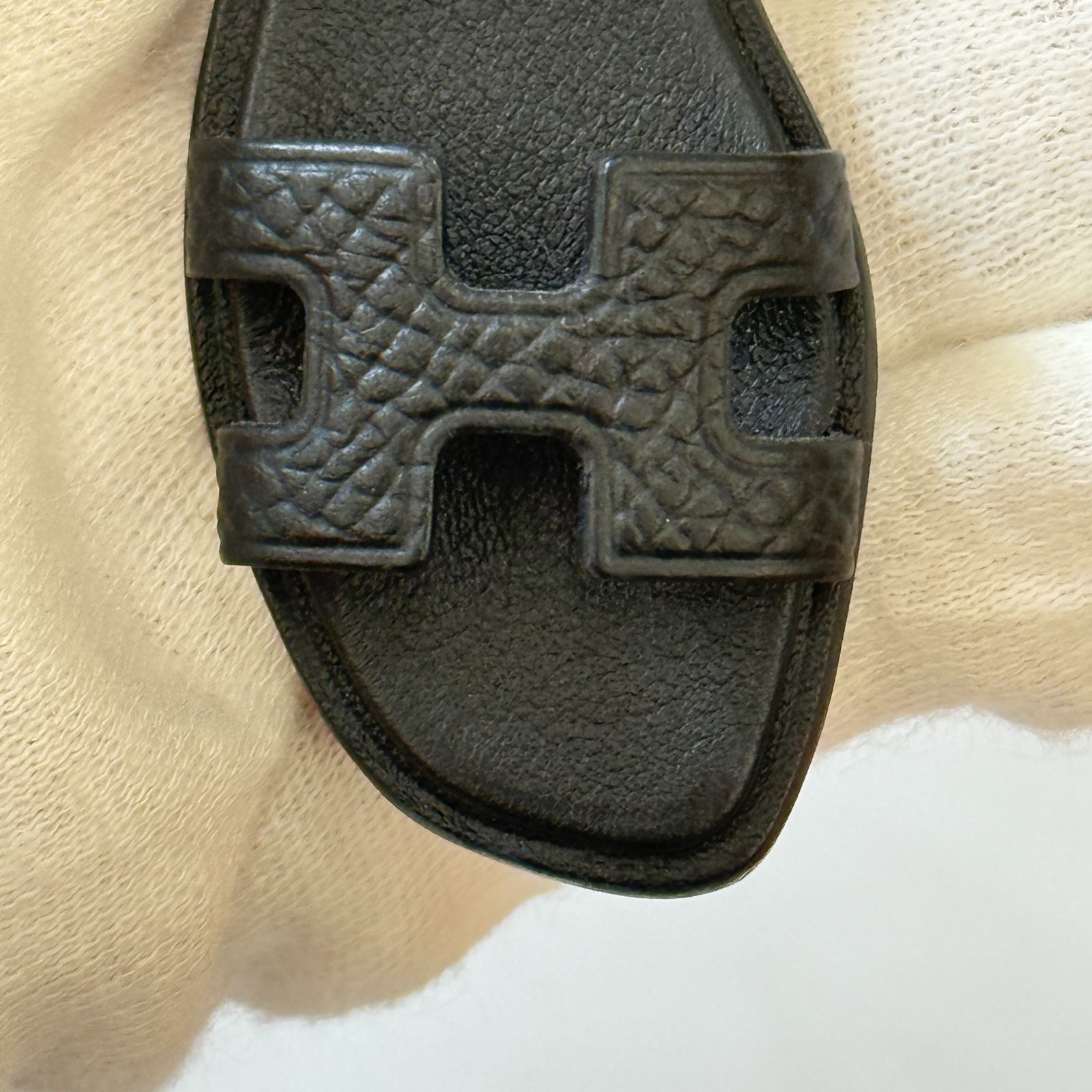 鑑定済み【 美品 】エルメス 《 オラン ナノ 》 ノワール ブラック