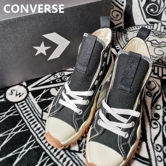 新品 未使用 CONVERSE ランスターモーション 厚底 ブラック スニーカー 男女兼用 - メルカリ