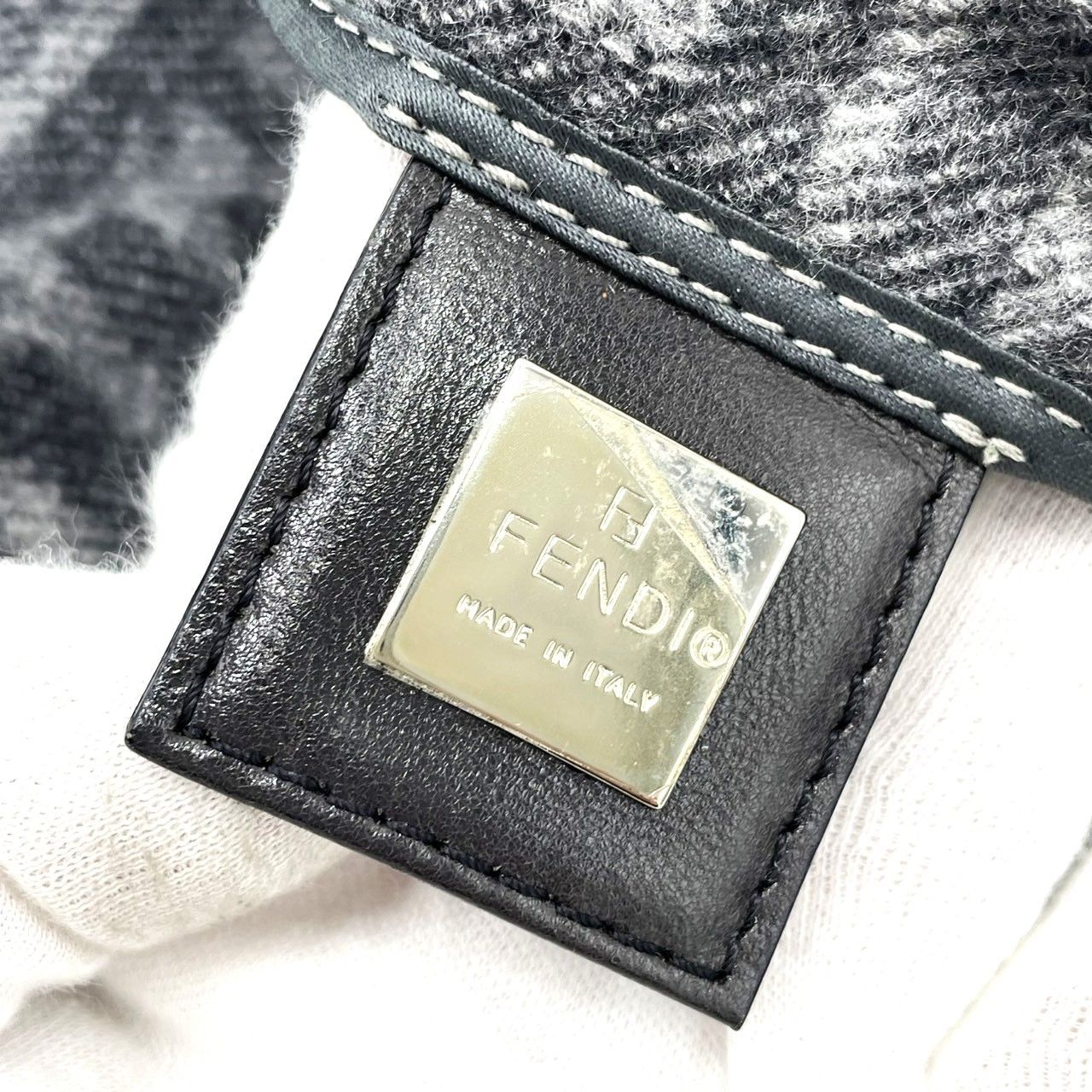 K747】FENDI（フェンディ）/ウールマンマバケット/ズッカ柄