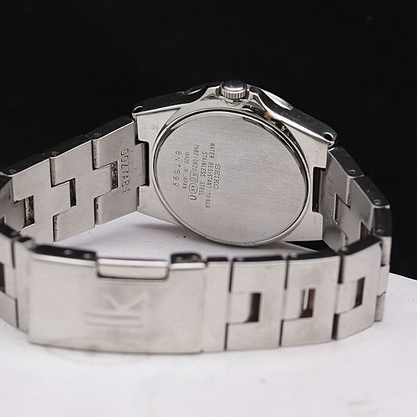 稼働 良品 セイコー ルキア 7N82-0620 デイト QZ ライトピンク
