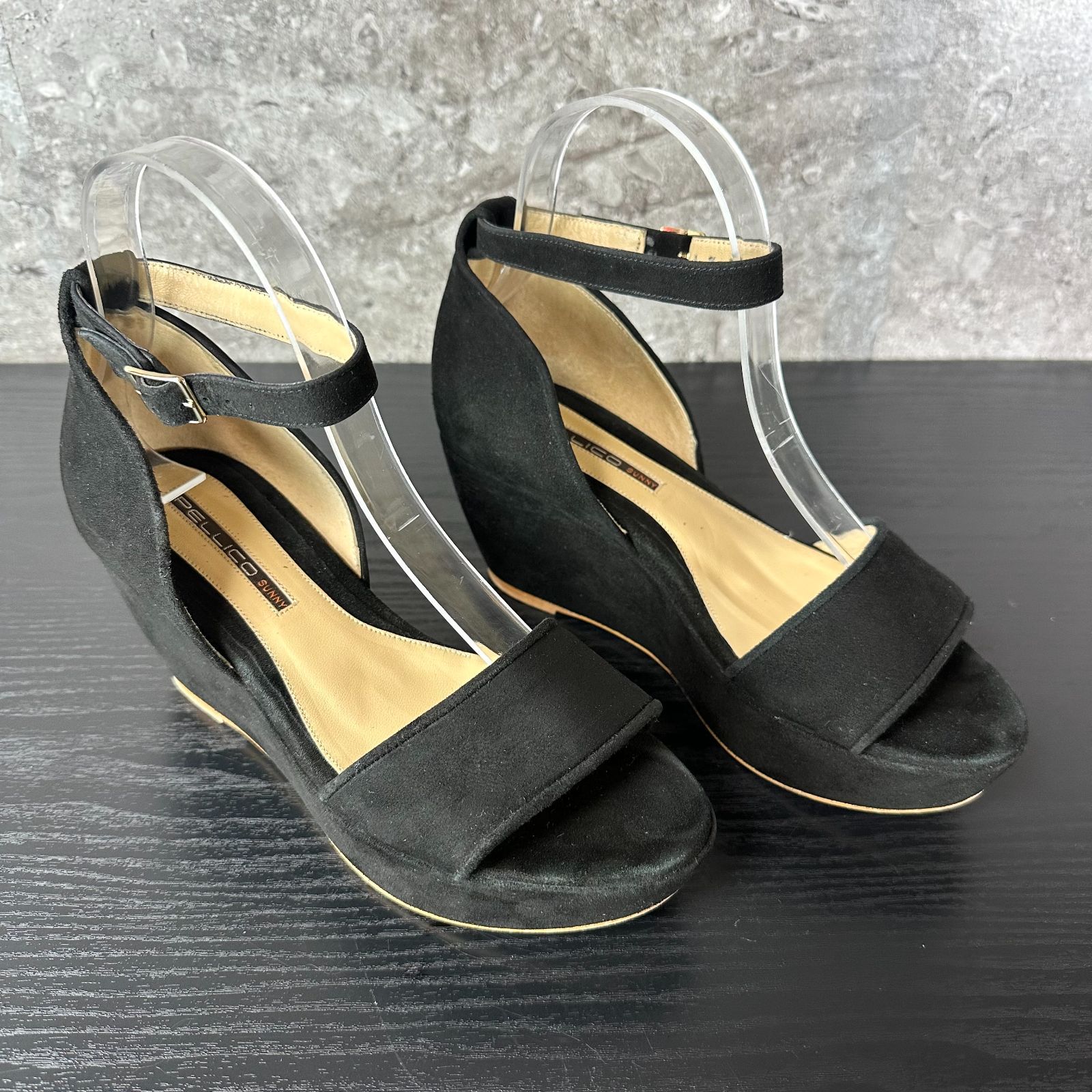 ハラコ ×ウエッジソール  サンダル　ペリーコサニー PELLICO SUNNY ペリーコサニー ウエッジソール サンダル