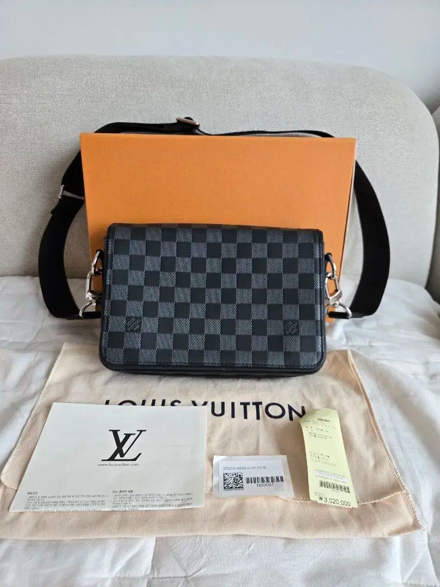 Louis Vuitton ルイヴィトン ダミエ インフィニ studio メッセンジャーバッグ N50007