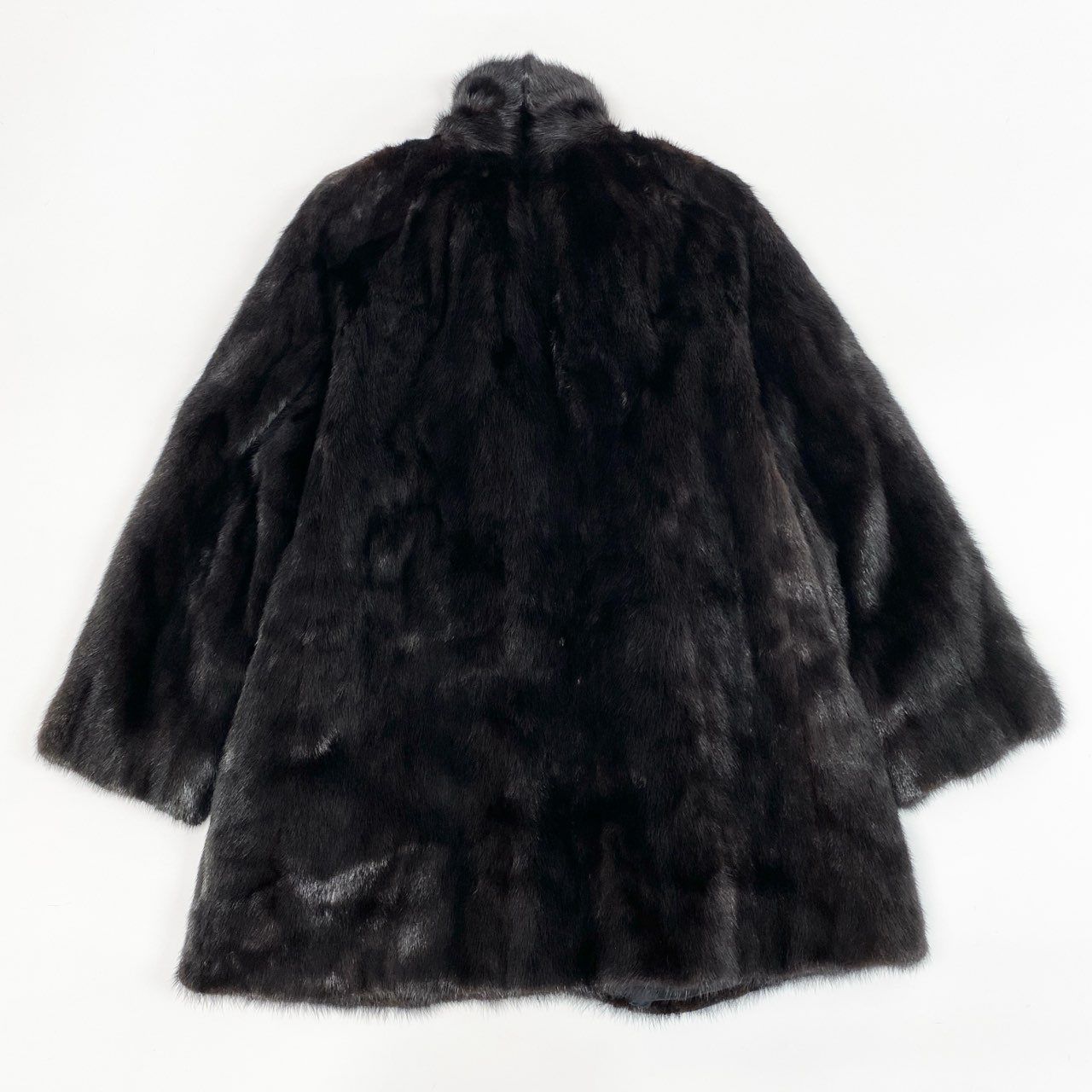 最終お値下げ◎エンバ マホガニーミンク ファーコート ダークブラウン