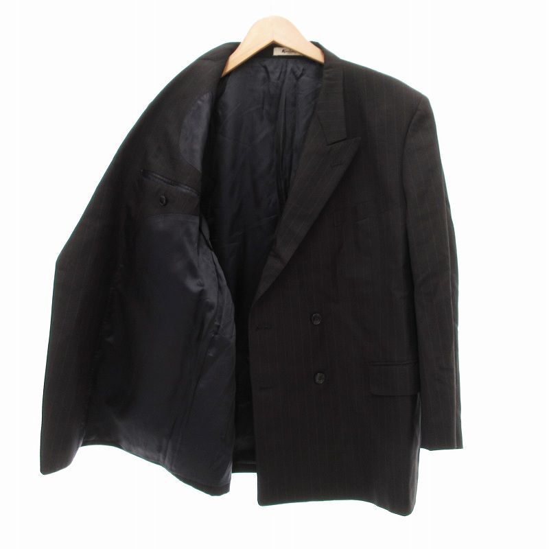 ダンヒル dunhill テーラードジャケット ブレザー ダブル 青