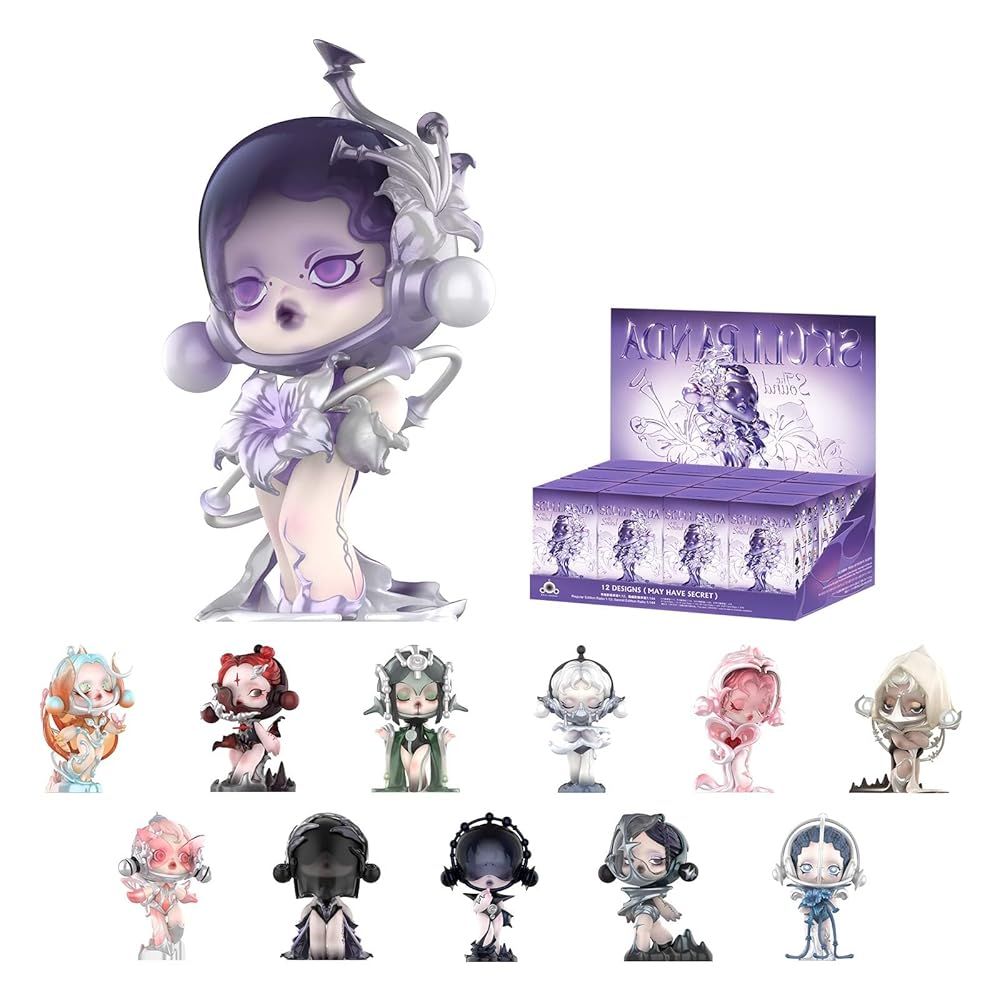 POP MART SKULLPANDA サウンドシリーズフィギュア 12ピース SKULLPANDA ブラインドボックスフィギュア ランダムデザイン