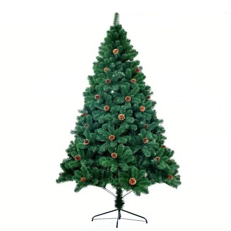 クリスマスツリー 全長180cm 松ぼっくり クリスマス インテリア リアル グリーン 大きい PVC素材 クリスマスシーズン パーティー 玄関 リビング ZZO2987