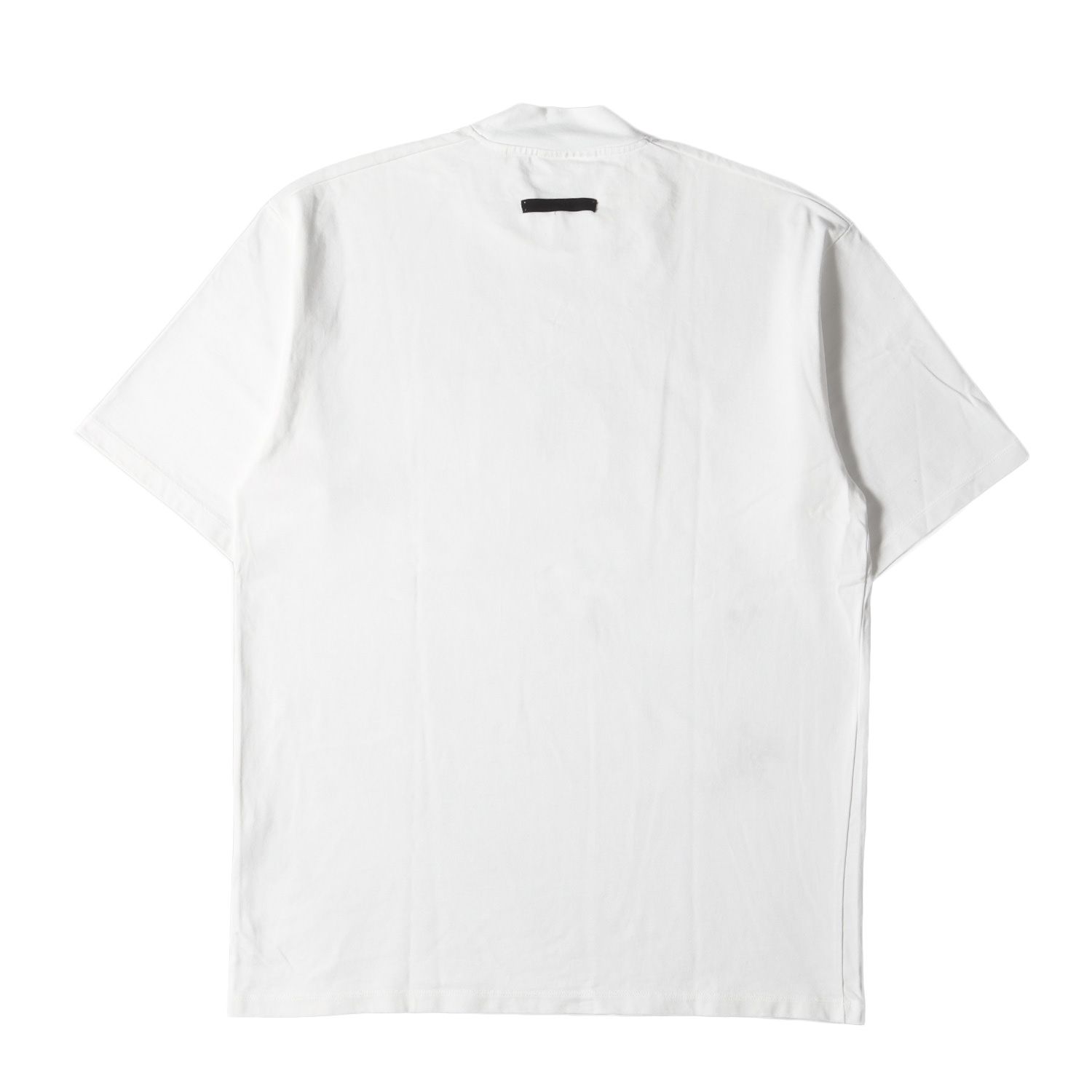 FEAR OF GOD フィアオブゴッド Tシャツ サイズ:L 20AW Ermenegildo Zegna オーバーサイズ モックネック 半袖Tシャツ Cotton T-shirt ホワイト 白 トップス カットソー【メンズ】