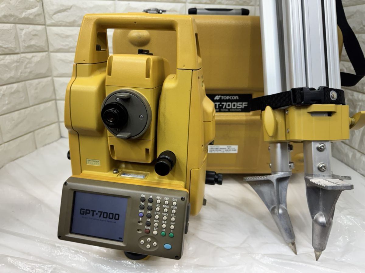 ▽▽ トプコン GPT-7005F ノンプリズム トータルステーション 測量機 TOPCON 三脚付き 品