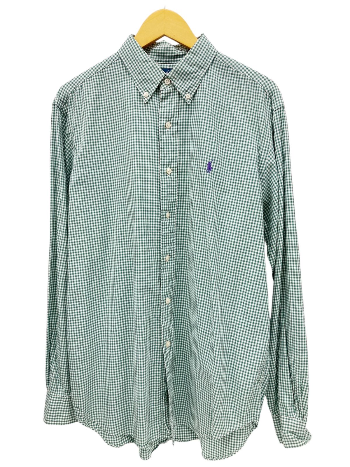 90s Polo by Ralph Lauren ギンガムチェック 長袖シャツ RALPH LAUREN (ラルフローレン) CLASSIC FIT ギンガムチェック