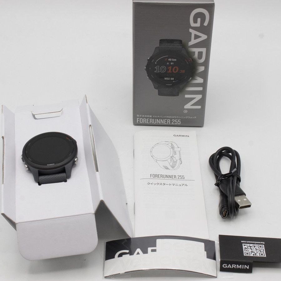 美品】GARMIN Forerunner 255 Slate Grey 010-02641-42 ランニングGPS