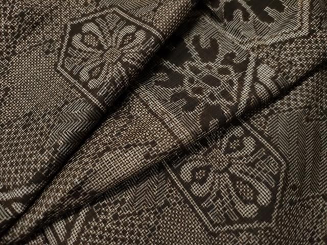 平和屋着物○希少 本場大島紬 龍郷絣 正絹 逸品 未使用 CAAS7128yc