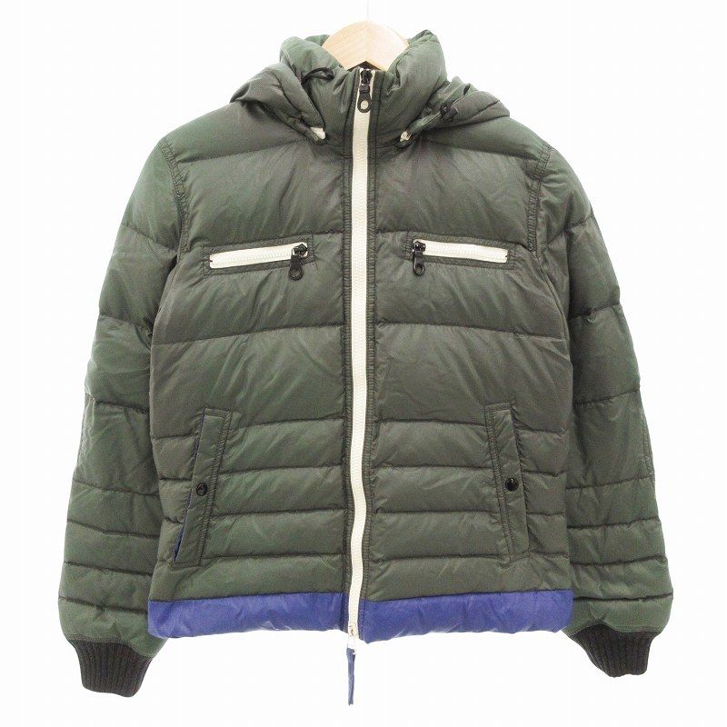 DUVETICA オリーブグリーン ダウンジャケット フード付き