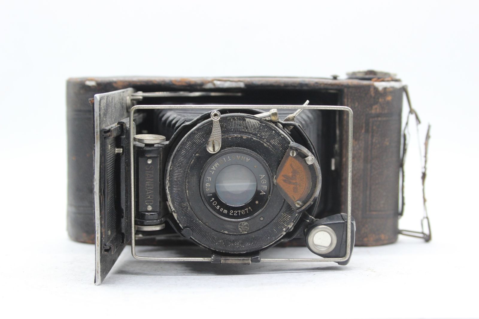 訳あり品】 アグファ Agfa ANASTIGMAT 10.5cm F6.3 蛇腹カメラ s8324