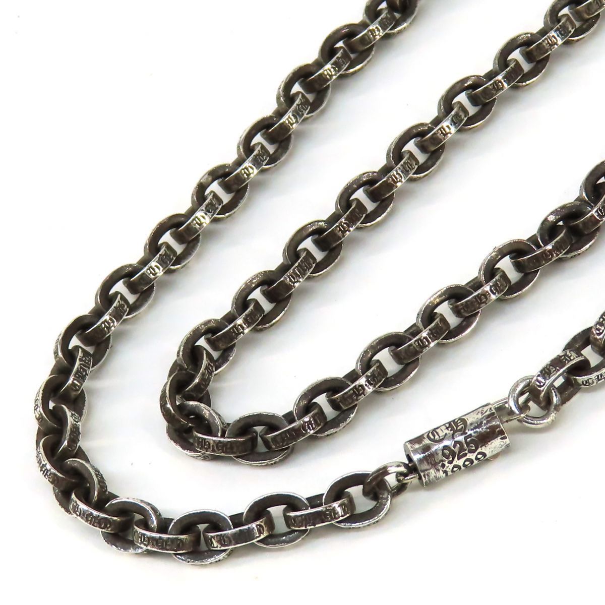 CHROME HEARTS(クロムハーツ) サイズ:18.0inch 22K NECKCHAIN R18 ロールチェーン18inch 堅い ネックレス  ゴールド【